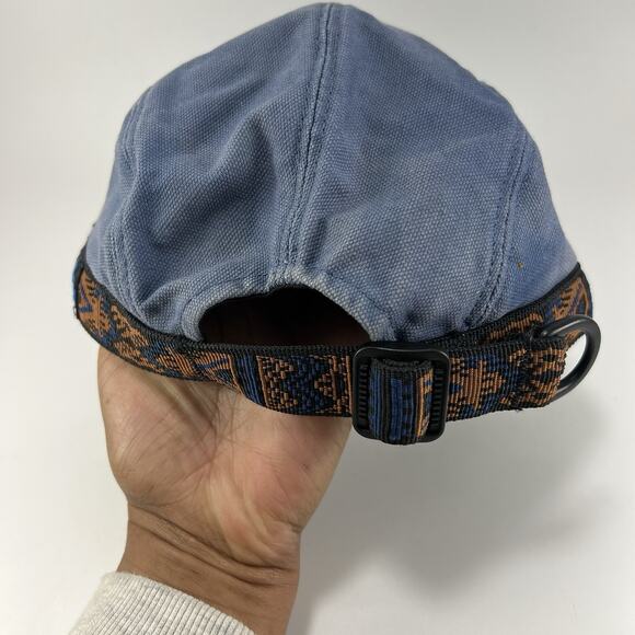 KAVU Organic Cotton Strap Cap Hat Navy Blue Size Small Blue, Perfect Fade - Picture 5 of 8
